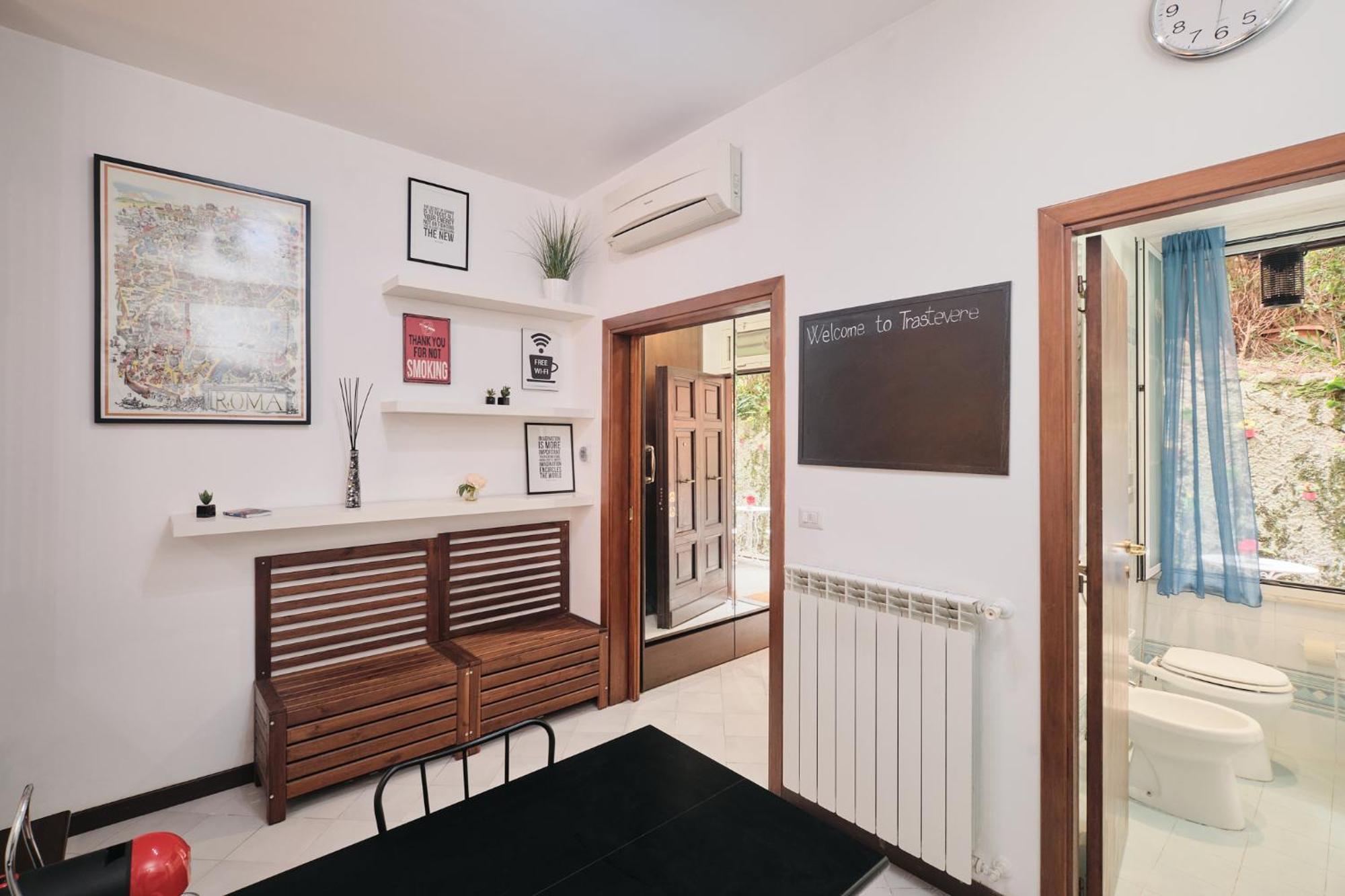 Trastevere- Flat Con Giardino, Ac, Wi-Fi & Netflix Řím Exteriér fotografie