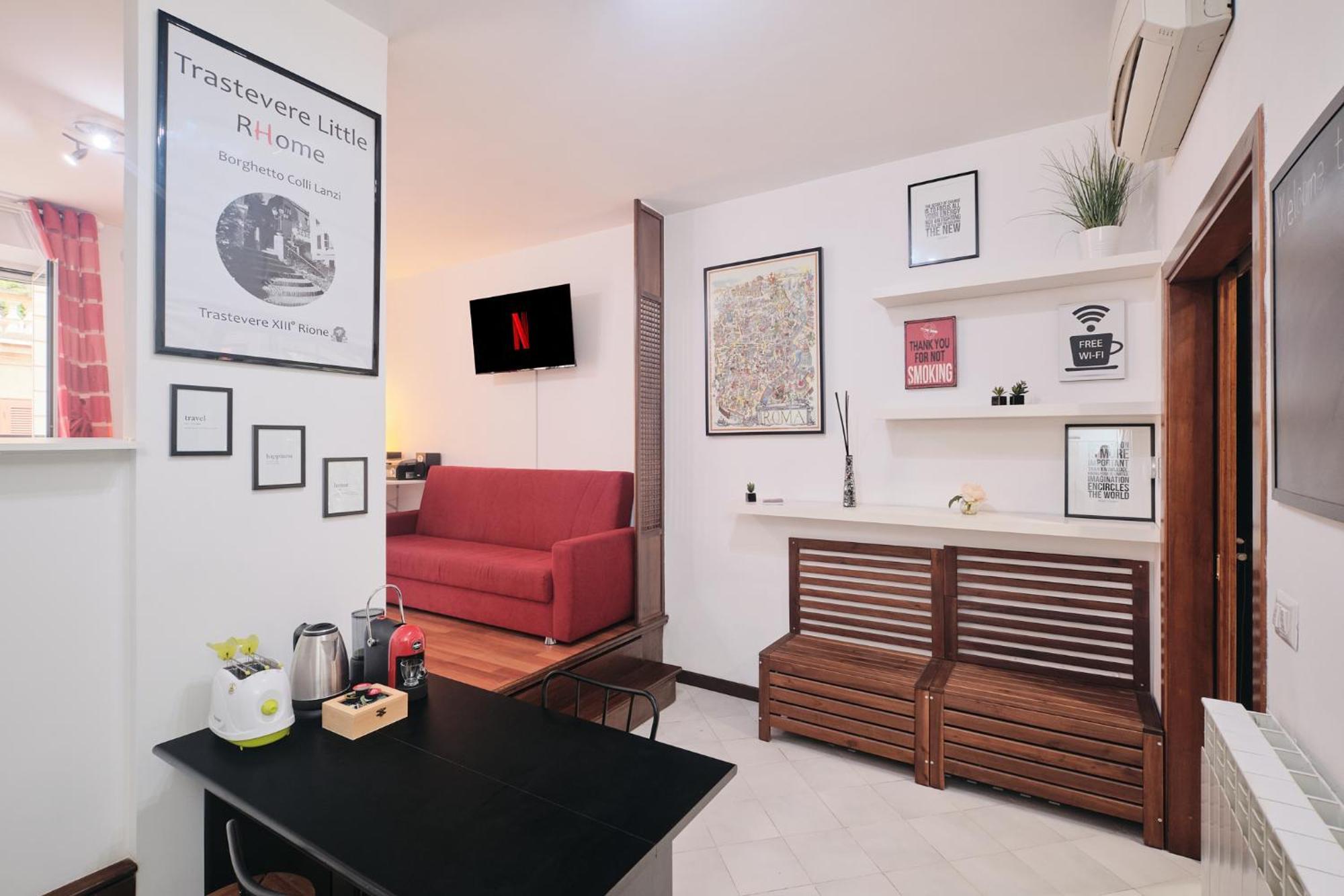 Trastevere- Flat Con Giardino, Ac, Wi-Fi & Netflix Řím Exteriér fotografie